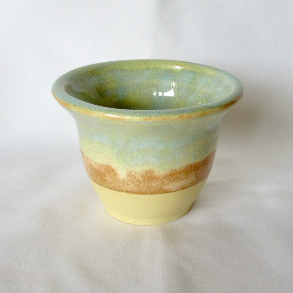 Wheel-thrown Colored Porcelain Beach Themed Mini Bouquet / Ceramic Pottery Bud Vase