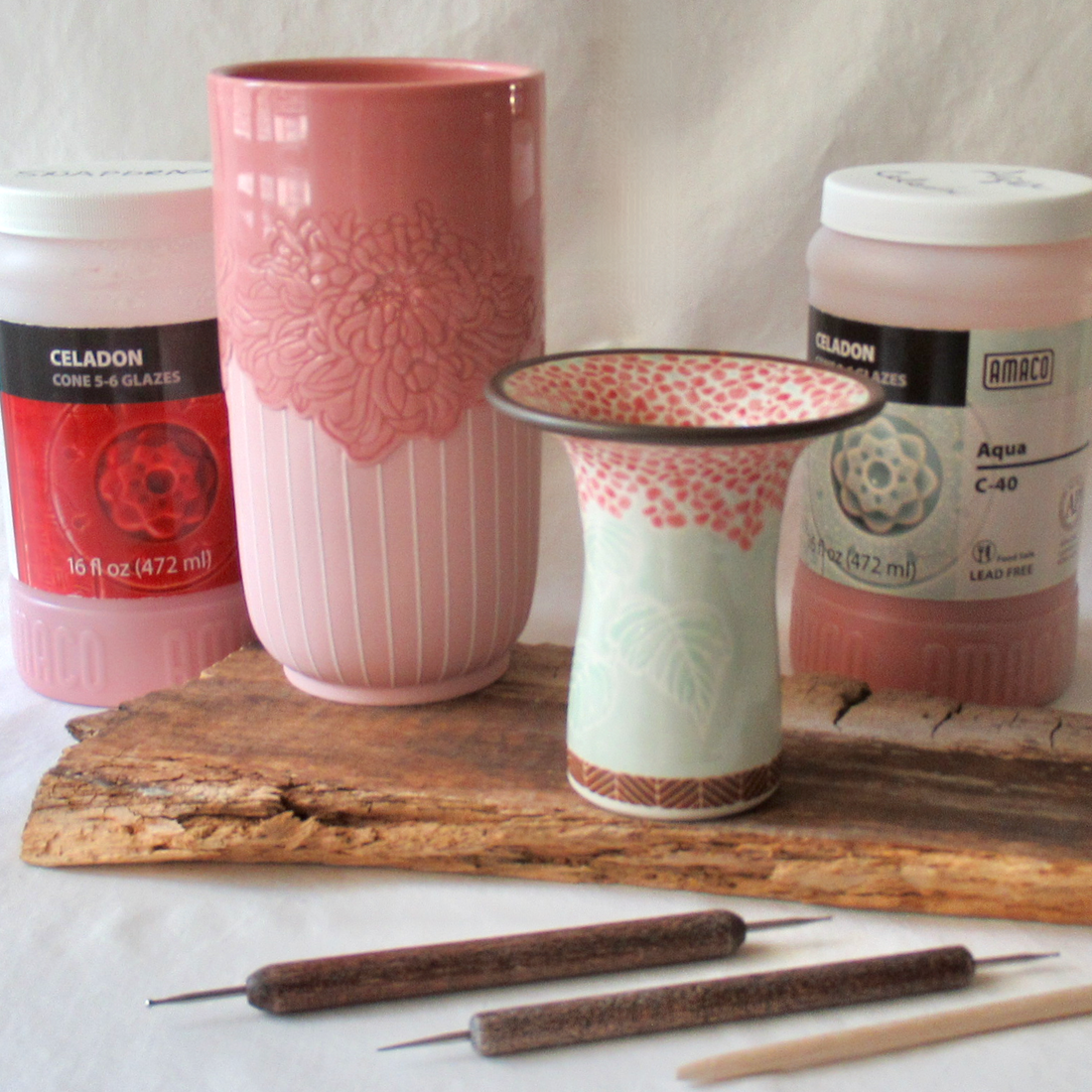 Celadon Pottery in Progress