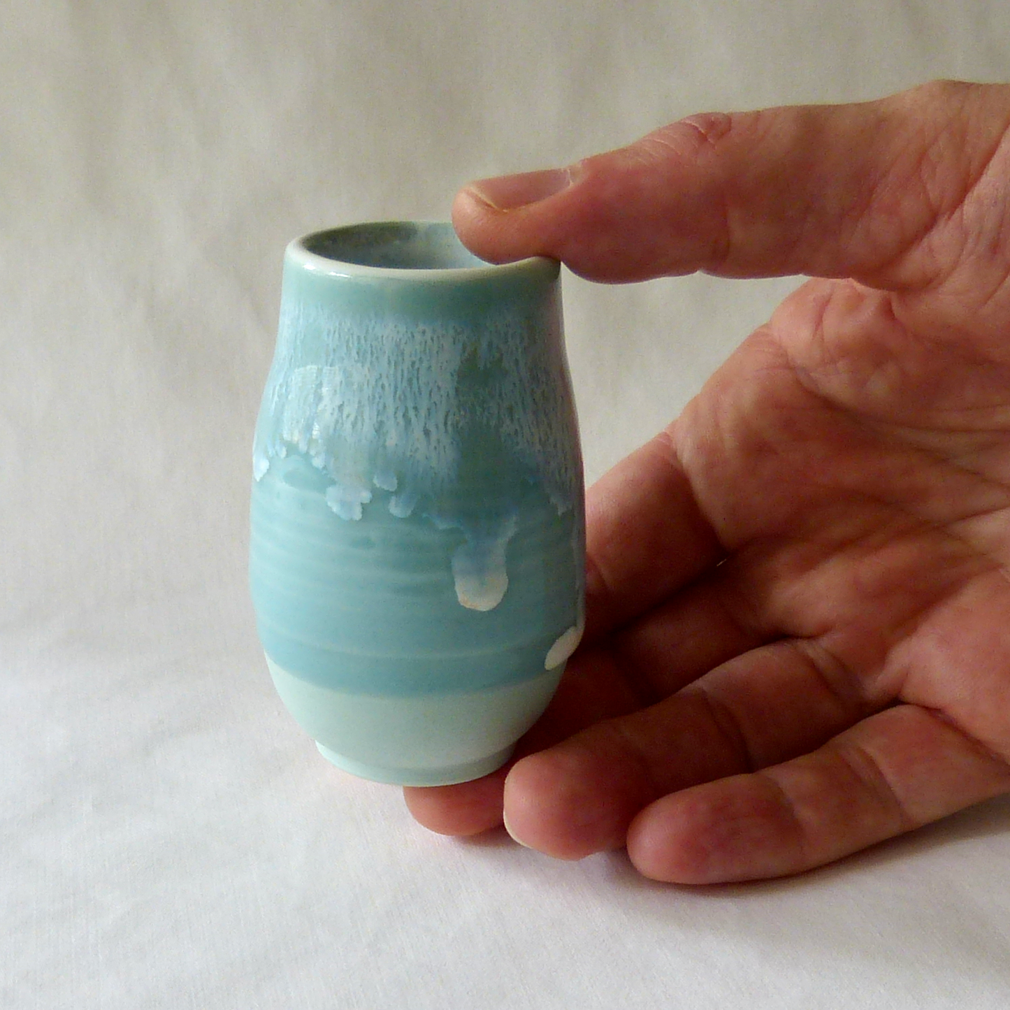 Blue Bud Turquoise Blue Bud Vase for Your Favorite Little Buds