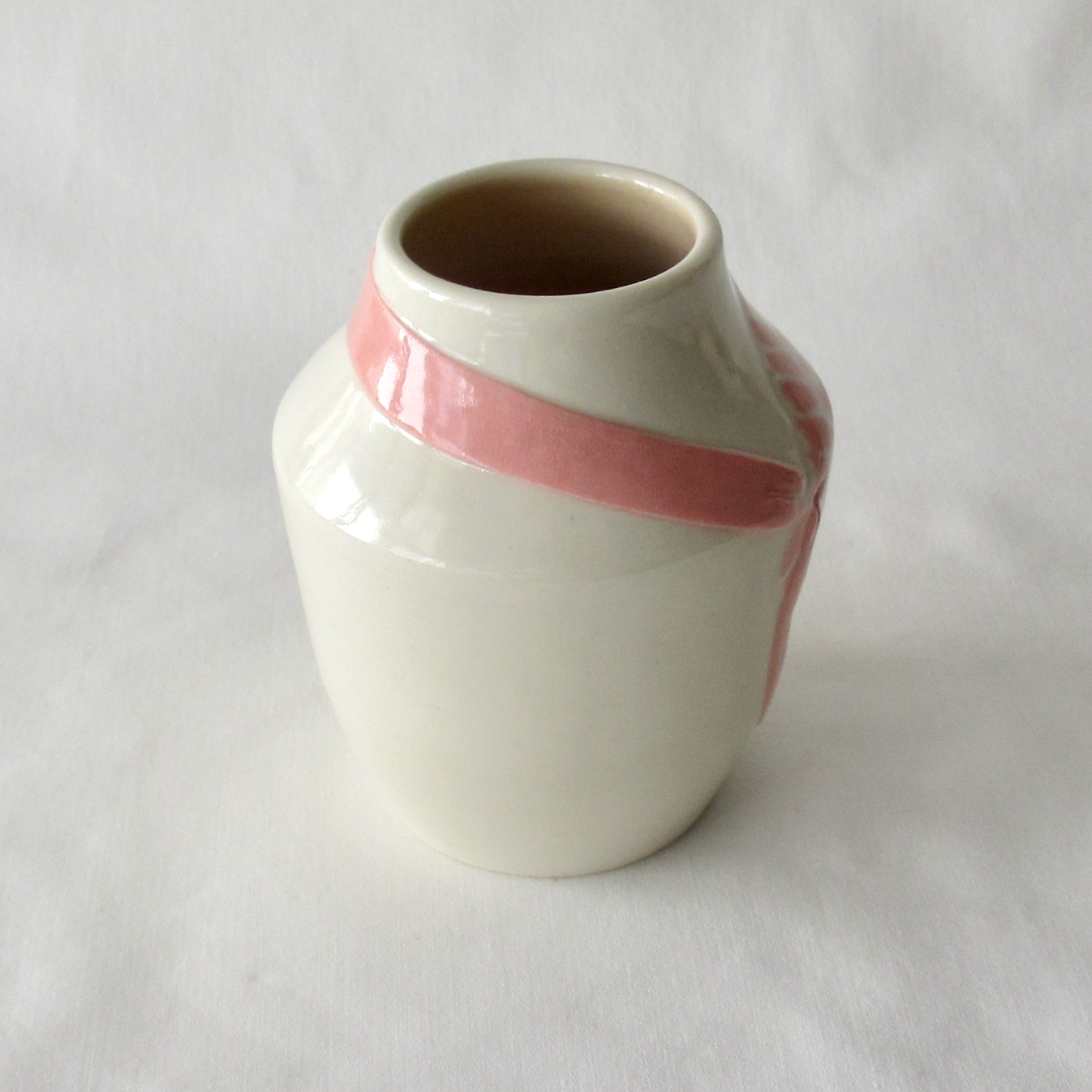 Bohemian Bud Vase. Nerikomi Inlay on a Wheel-thrown Bud Vase. Hand-crafted Ceramic Pottery