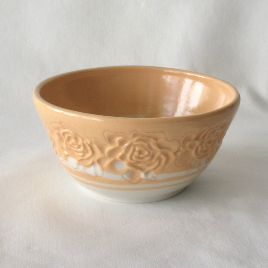 Hand-carved Flowers on a Wheel-thrown Neriage Bowl