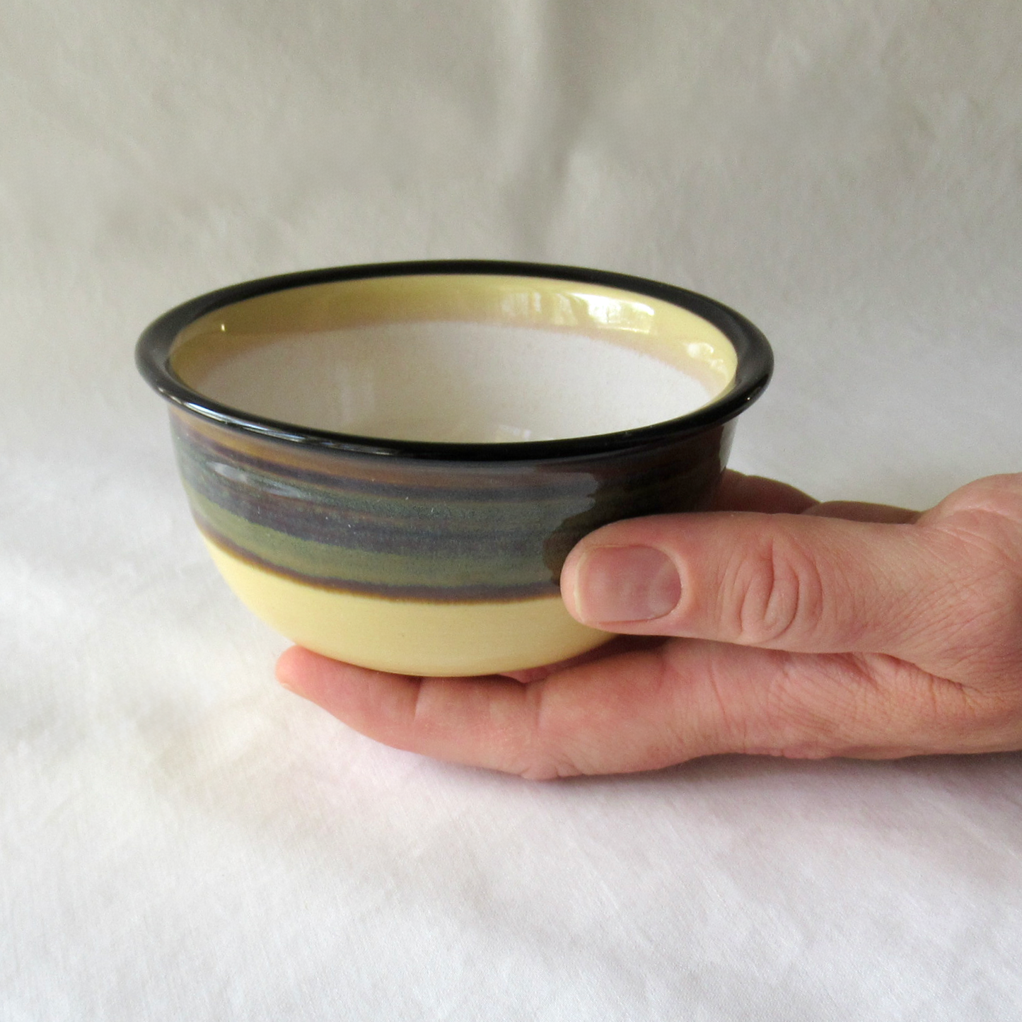 A Wheel-thrown and Hand Glazed Small Fruit Bowl