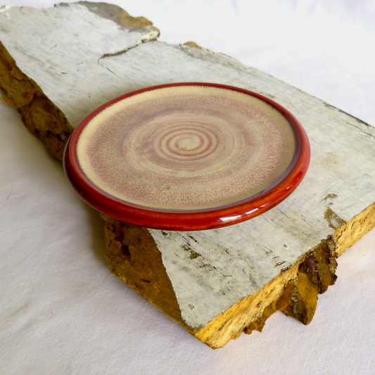 Wheel-thrown Speckled Small Ceramic Colored Porcelain Plate